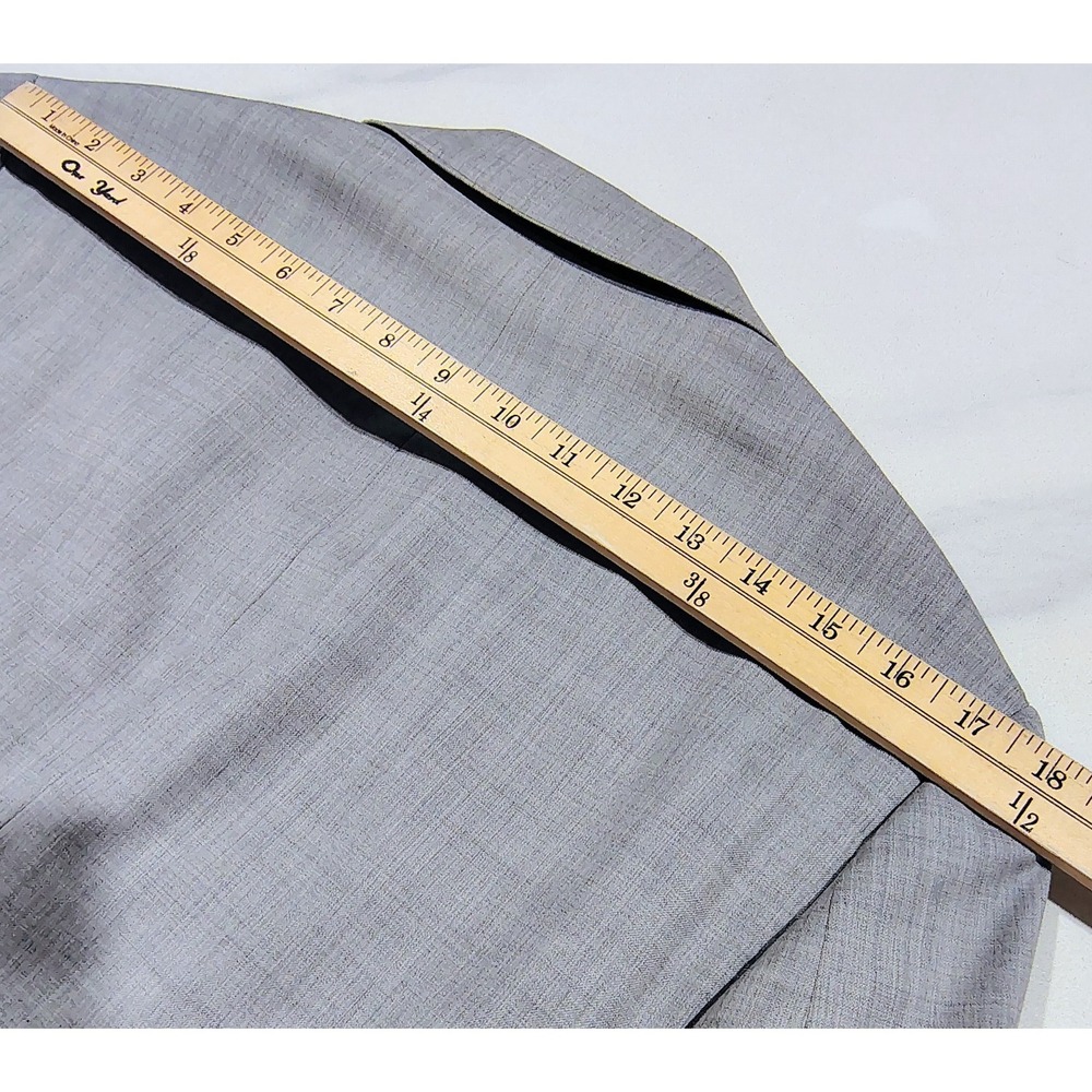 Bonobos Blazer Mens 38S Gray Wool Blend SLIM Fit Jacket Sport Coat - Picture 12 of 14
